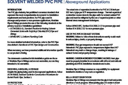 SolventWeld-Aboveground Installation Guide